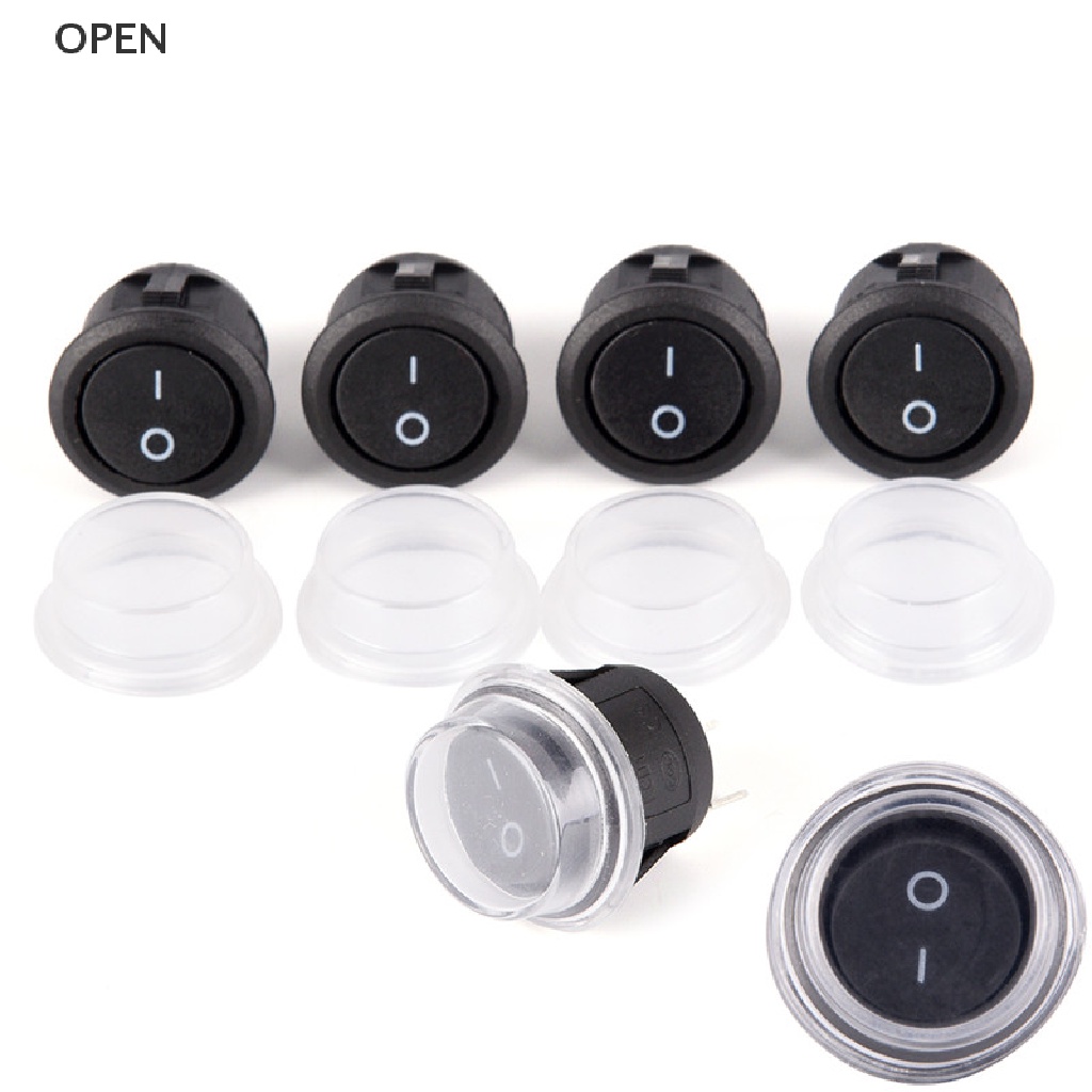 Op 1 Cái Công Tắc Bật Tắt Tròn 2-PIN ON-OFF SPST + Vỏ Chống Thấm Nước my