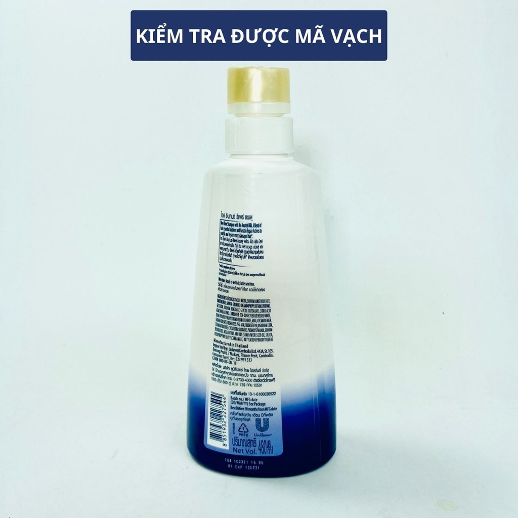 Dầu gội DOVE Thái Lan xanh dương Dove Intense Repair 480ml - Phục hồi tóc khô hư tổn, siêu mượt GX26