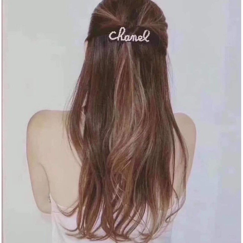Kẹp tóc channel, kẹp đính đá style Hàn xinh xắn