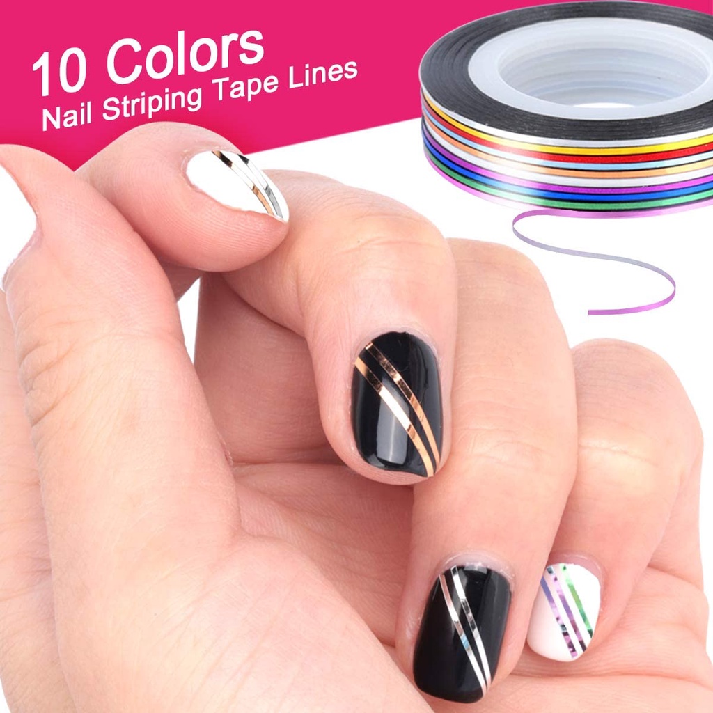 Bộ Dụng Cụ Thiết Kế Móng Tay 3D + 15 Cọ Gel + 5 Bút Chấm Bi + 12 Màu Dán Móng Tay Nghệ Thuật