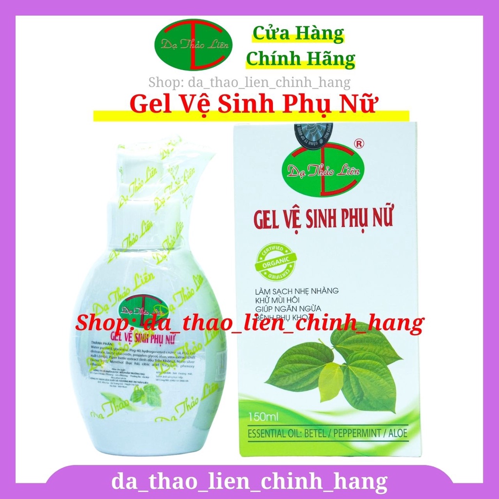Gel dịch vệ Sinh Phụ Nữ Dạ Thảo Liên - Hoàn toàn từ thiên nhiên