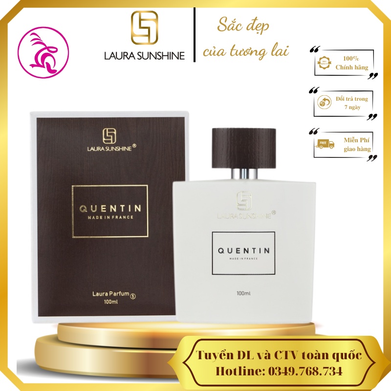 Nước hoa Laura Sunshine Nhật Kim Anh Cho Nam Quentin Laura Paris No5 100ml