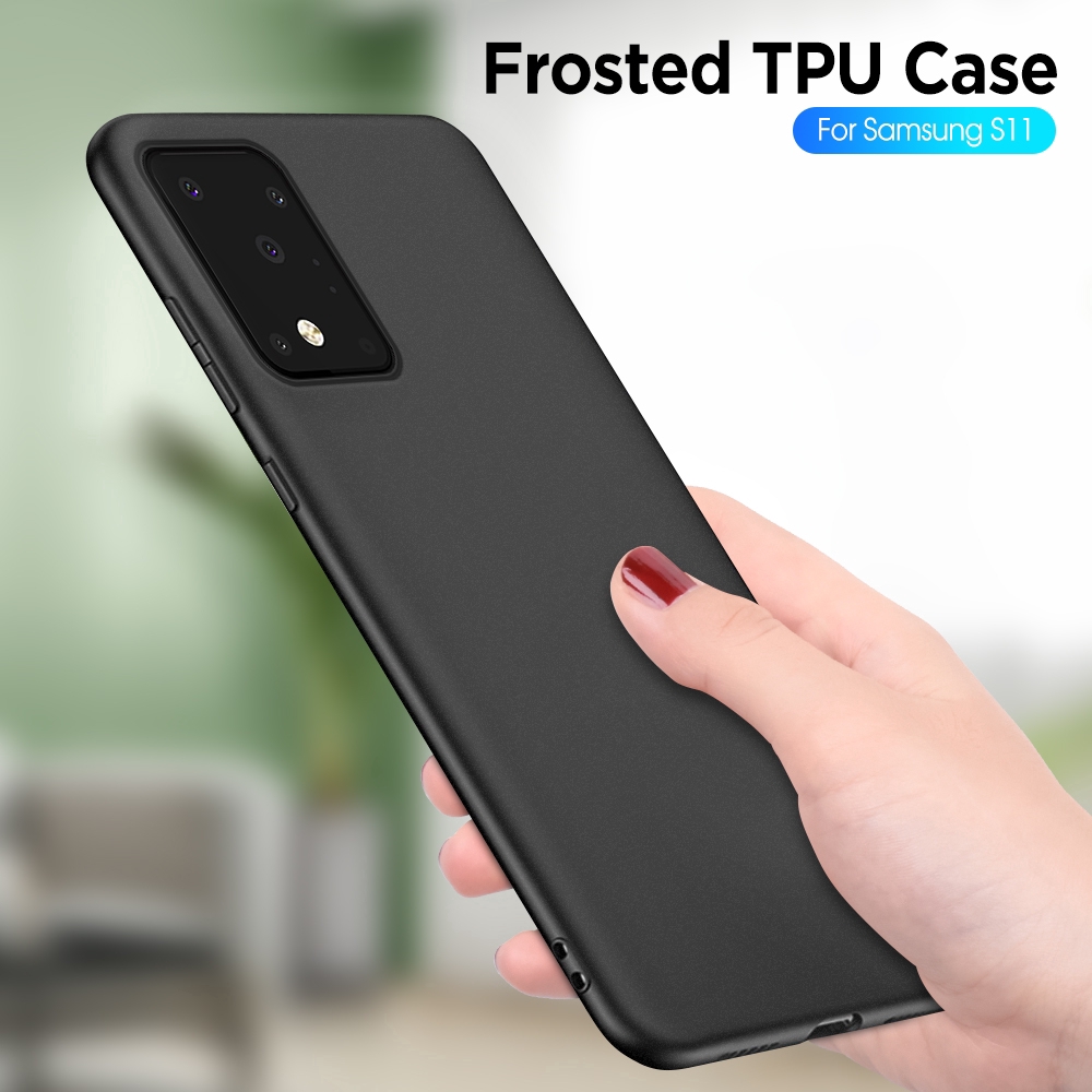 For Samsung Galaxy S8 S9 S10 S20 Plus Ultra Note 8 9 10 Plus Pro A51 A71 S10E S11E Matte Silicone Case