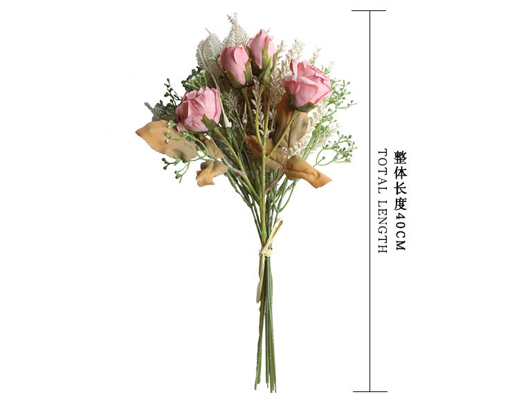 4 Bó Hoa Hồng Khô Giả Trang Trí Tiệc Cưới