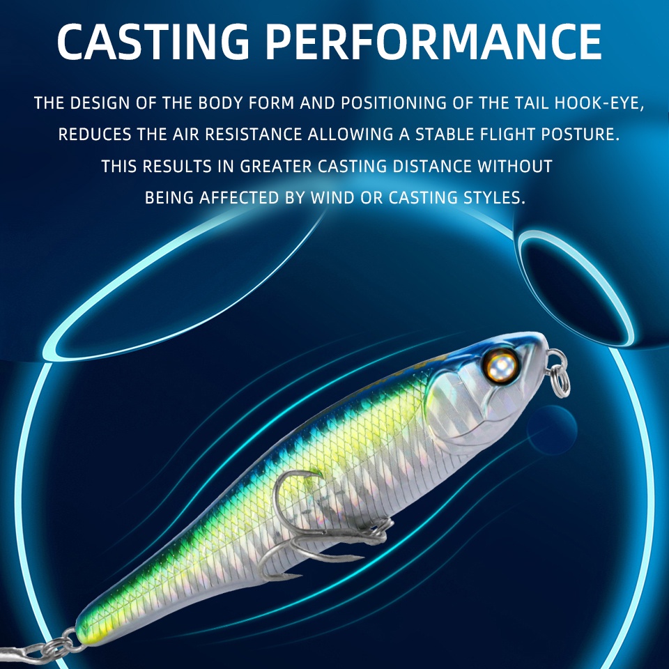 Mồi Câu Cá Giả 8.7cm 10CM 30 Màu Đen Chất Lượng Cao