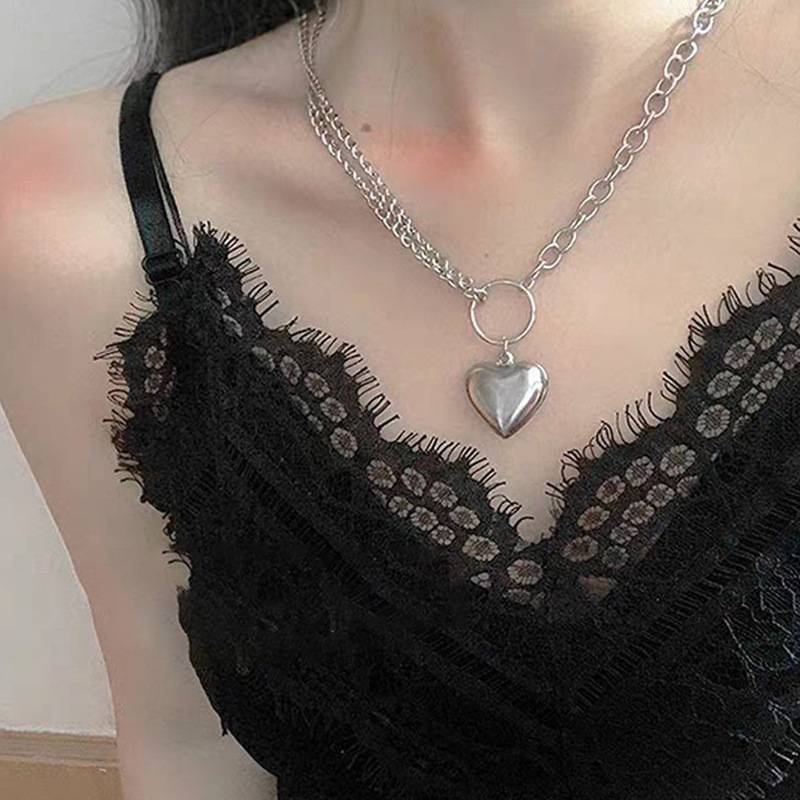 vòng cổ Mặt Trái Tim Đơn Giản Cho Cặp Đôi