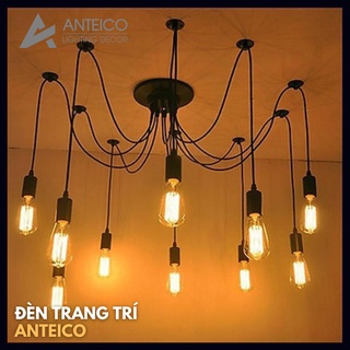 Bộ đèn trùm thả trần trang trí kiểu chân nhện mền 10 bóng (giá sản phẩm chưa bao gồm bóng) - đèn trang trí giá rẻ ANTEIC