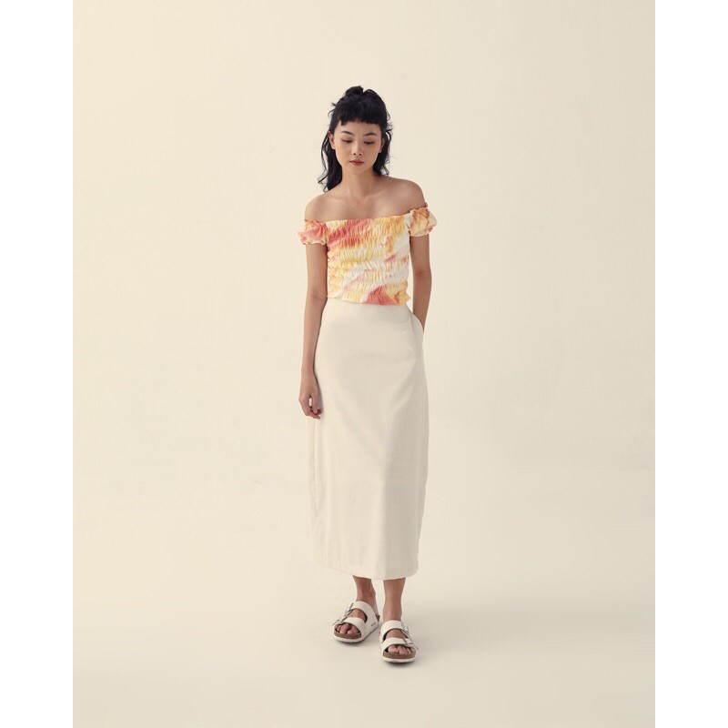 Váy Midi ( Cam - Cream  ) | BigBuy360 - bigbuy360.vn