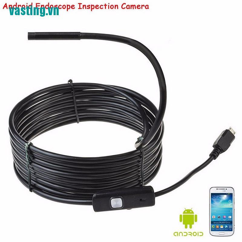 Camera Nội Soi V5M 6led5.5mm Android Chống Nước Kết Nối Với Điện Thoại