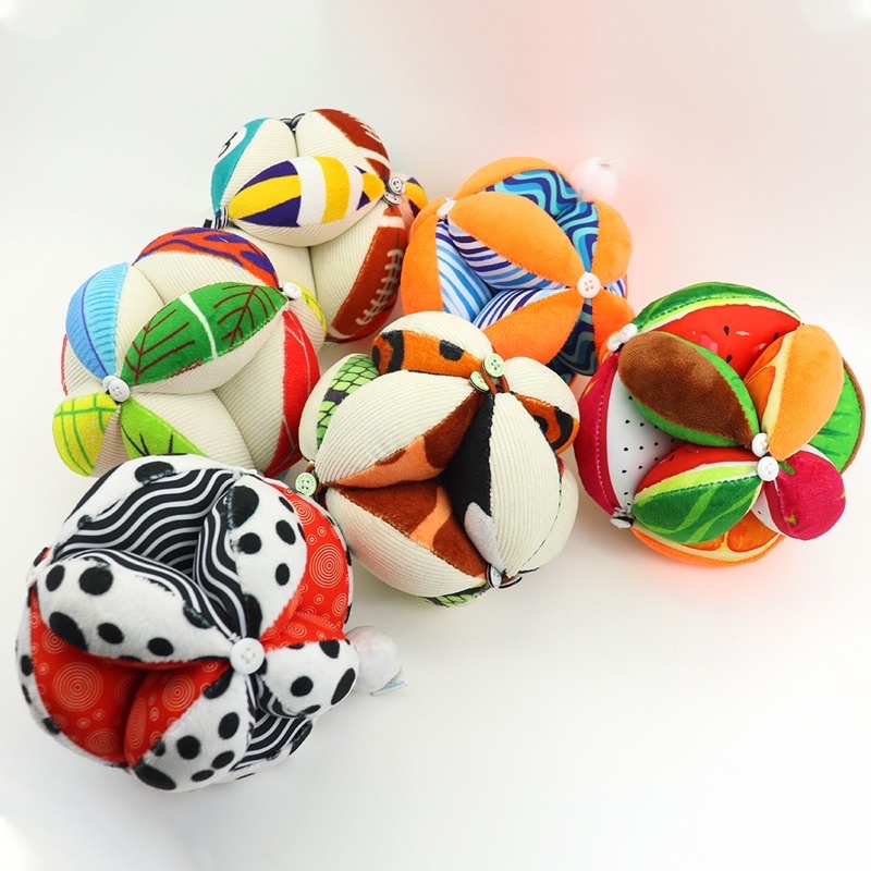 Bóng múi Montessori PiPoVietnam cho trẻ sơ sinh hỗ trợ luyện tay chân và phát triển thị giác