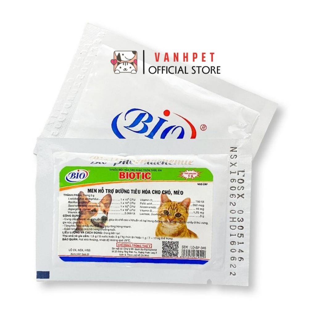 Men tiêu hóa Biotec 5g hỗ trợ đường tiêu hóa cho thú cưng chó mèo - vanhpet