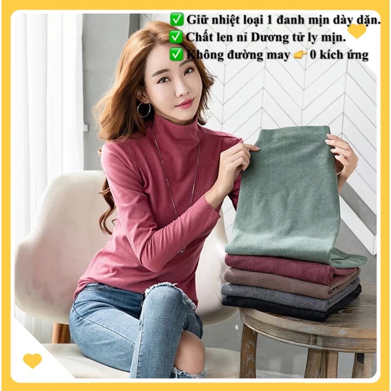 Áo giữ nhiệt MOTIE loại đẹp 🔥 không viền- Áo giữ nhiệt chất len nỉ mềm mịn co dãn