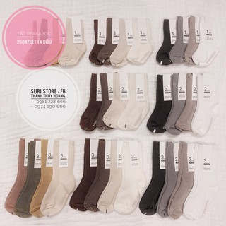 Tất peekaboo set 4