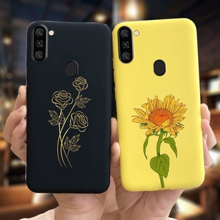 Ốp điện thoại in hình hoa cúc thích hợp cho Samsung Galaxy A11 A115F A21S A217F A41 A415F A51 A515F