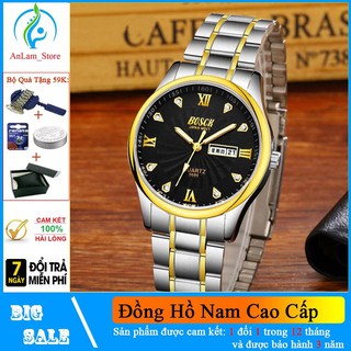 [CHUẨN MEN] Đồng Hồ Nam Chính Hãng BOSCK Thời Trang Dây Thép Chống Gỉ Cao Cấp, Phù Hợp Nhiều Lứa Tuổi