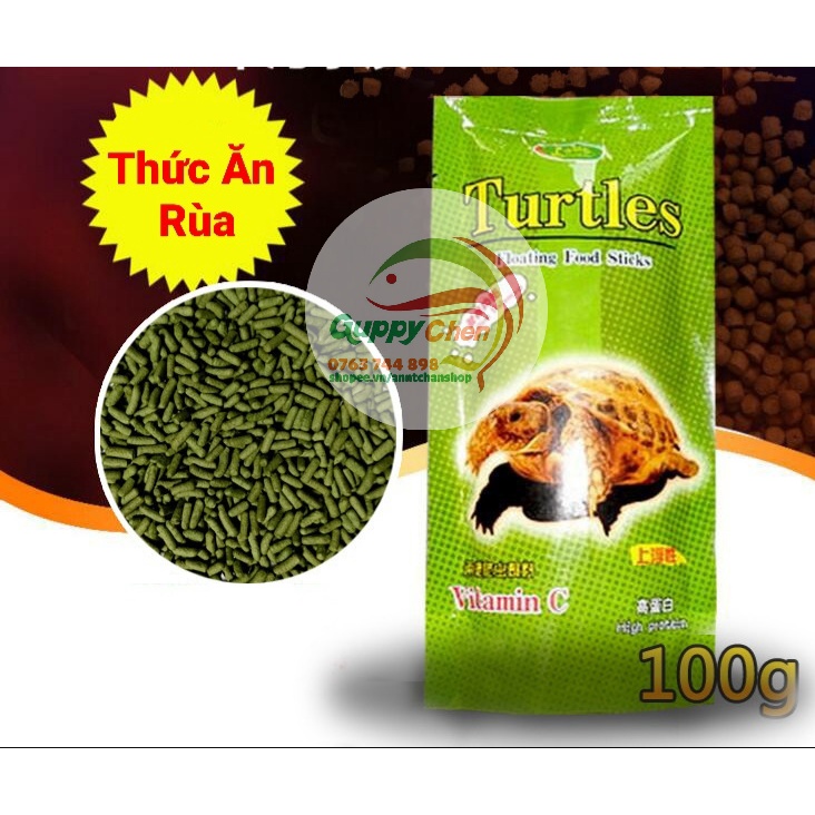 Thức Ăn Vitamin C Dinh Dưỡng Cho Rùa , Bò Sát , Lưỡng Cư
