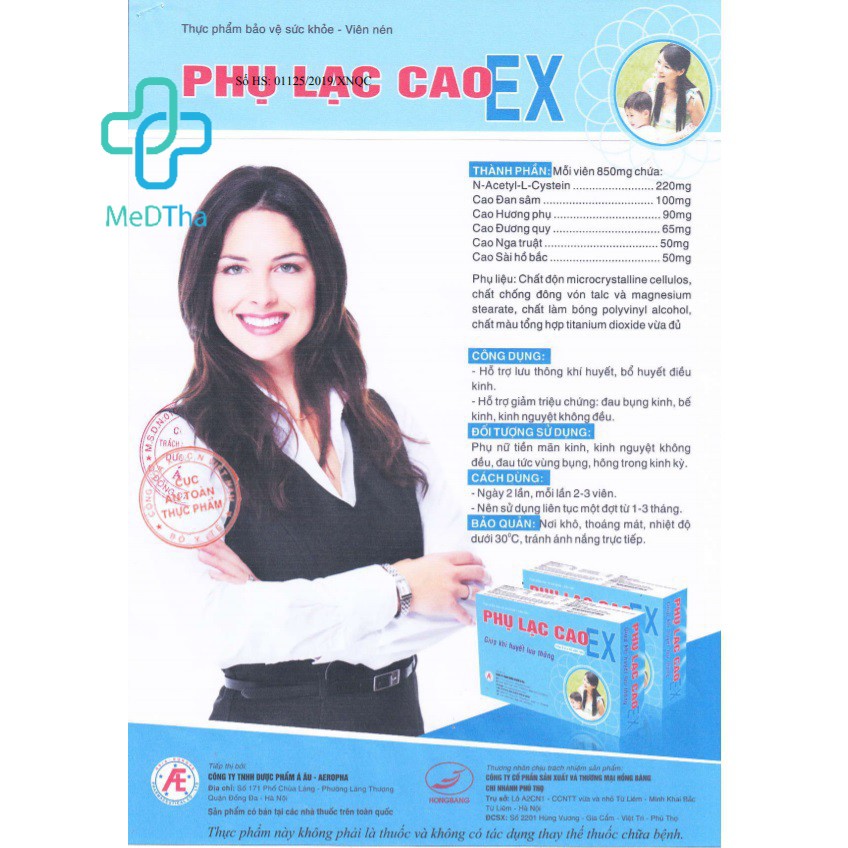 Phụ Lạc Cao EX - Hỗ trợ giảm đau bụng kinh, điều hòa kinh nguyệt, hoạt huyết, bổ huyết (Hộp 30 viên) [Chính Hãng]