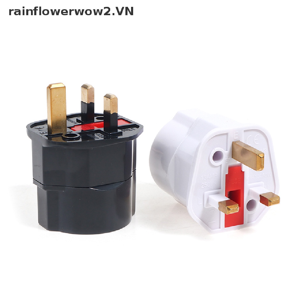 Phích Cắm Chuyển Đổi 2 Chấu Sang UK 3 Chấu AC Chuyên Dụng