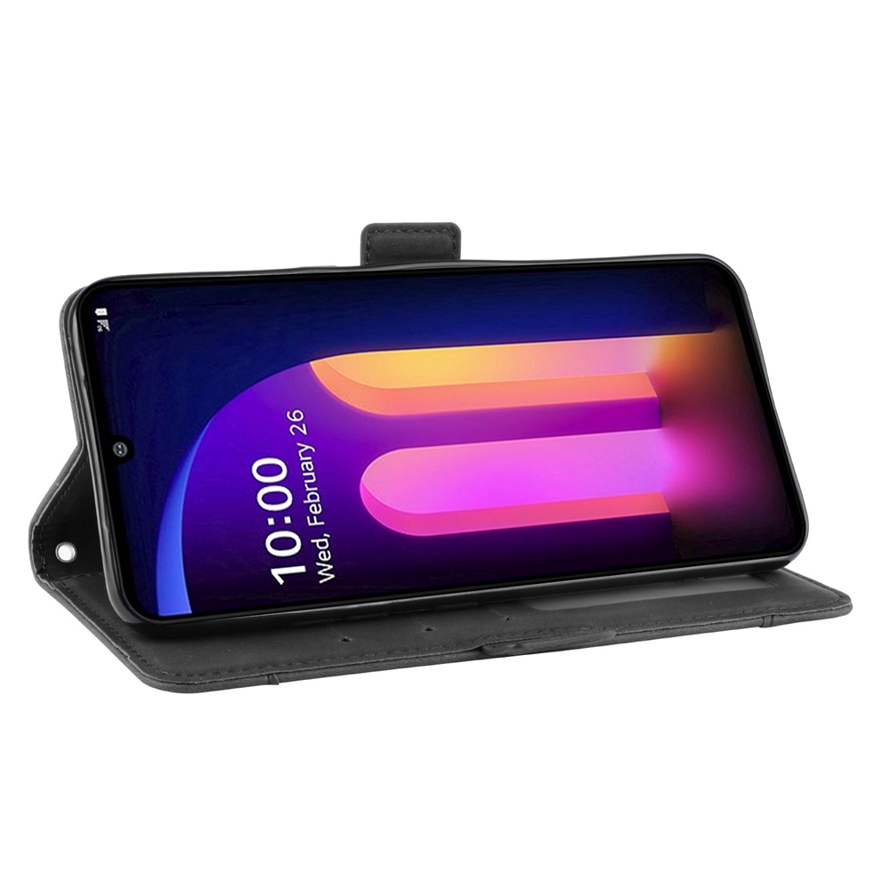 Bao da điện thoại PU nhiều khe đựng thẻ cho LG V60 THINQ 5G