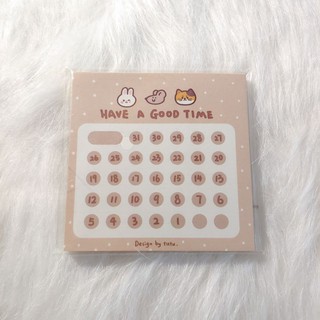 Stick note giấy ghi chú đánh dấu kế hoạch đếm ngược theo tháng monthly challenge