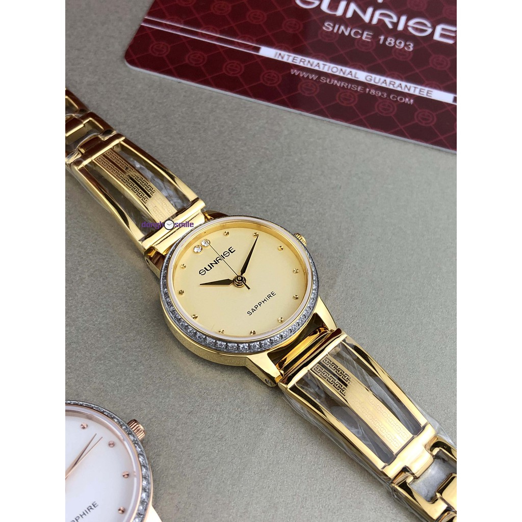 Đồng hồ nữ Sunrise Swiss sapphire 9924AA