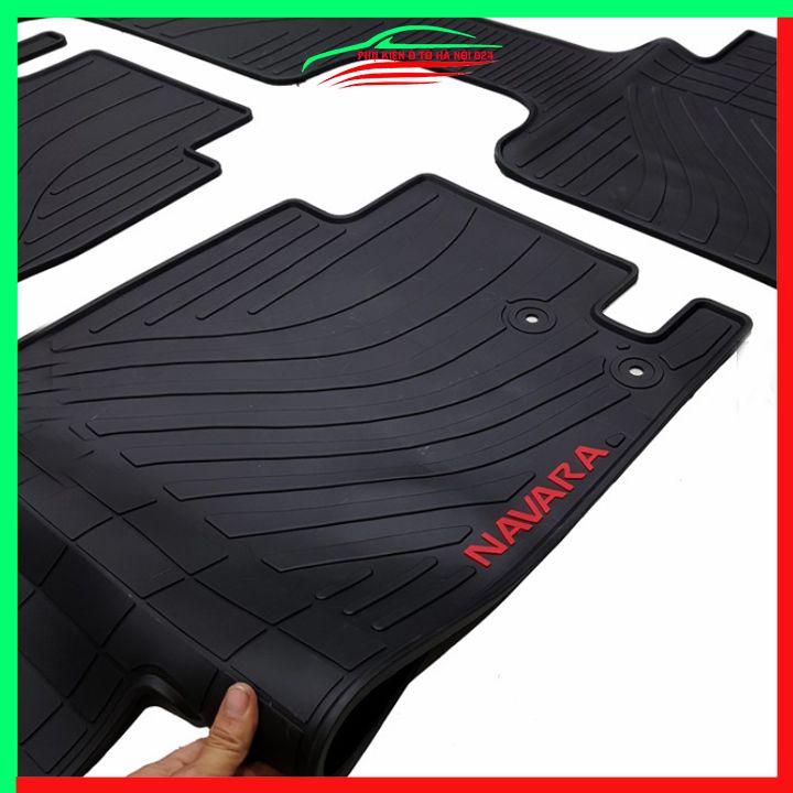 Thảm lót sàn cao su cho xe Navara 2016-2017-2018-2019-2020-2021-2022-2023 hàng chuẩn theo xe chịu lực tốt