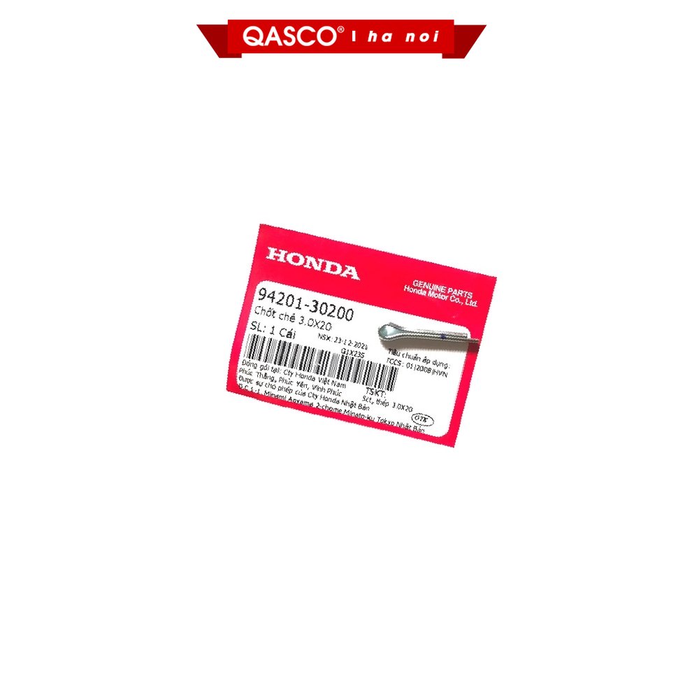 Chốt chẻ 3.0x20 AIR BLADE 110 / 125 / CLICK 110 / LEAD 125 / PCX / SH 125 / 150 (9420130200) HN