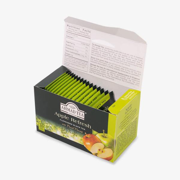 Trà đen Táo Ahmad 40g - Ahmad Apple Refresh Tea 40g/bags (túi lọc có bao thiếc - 20 túi/hộp)