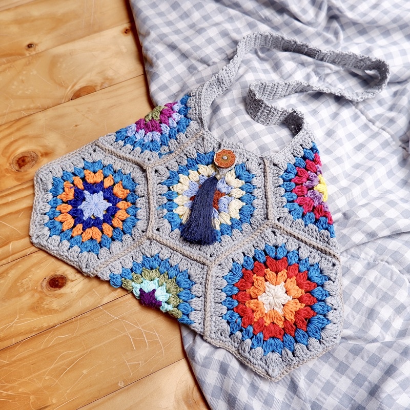 TÚI MÓC LEN  Túi móc len, hàng thủ công, handmade, thiết kế