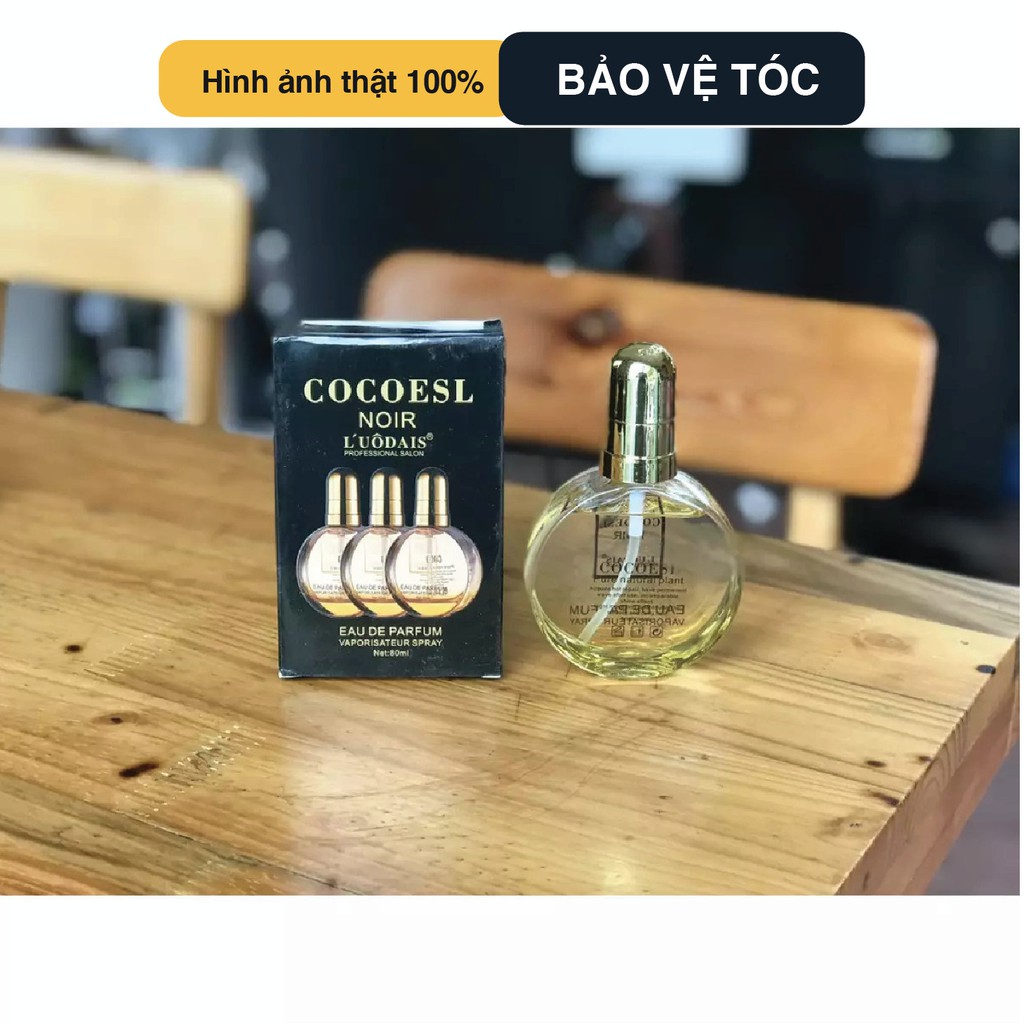 Tinh dầu dưỡng tóc hương nước hoa COCOESL NOIR L'UÔDAIS dưỡng ẩm, phục hồi tóc hư tổn