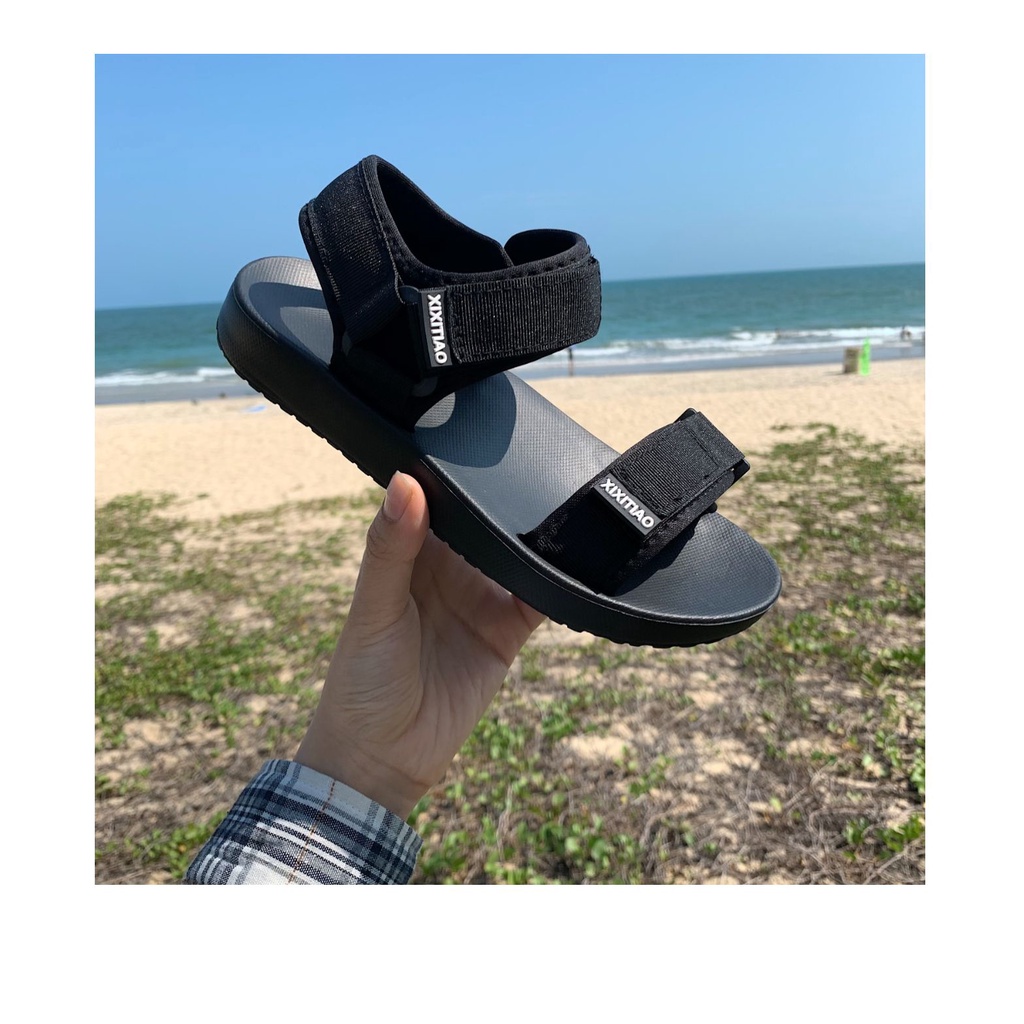 Giày sandals nữ quai vải mang đi học siêu bền - US679
