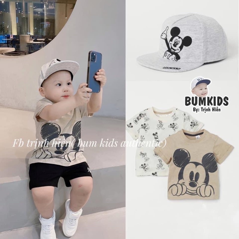 Set 2 áo mickey HM AUTH cho bé