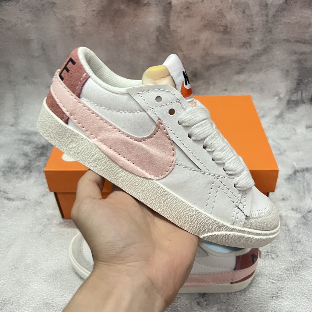 Giày Sneaker Blazer Low 77 Jumbo "White/Pink" - Tiểu Chuẩn