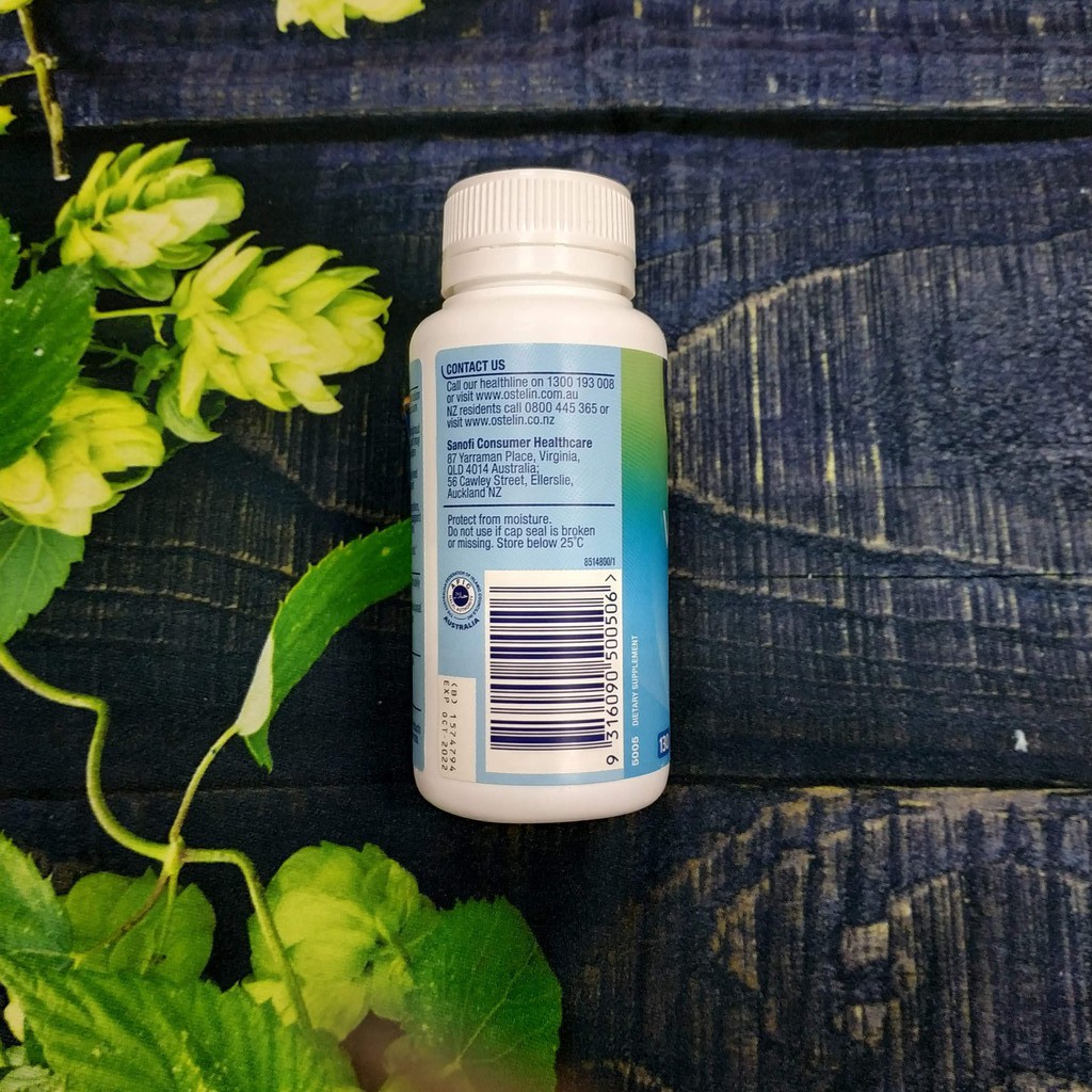 Viên Uống Bổ Sung Canxi, phòng ngừa loãng xương Ostelin Vitamin D & Calcium For Strong Bones 130 Viên | Thế Giới Skin Care