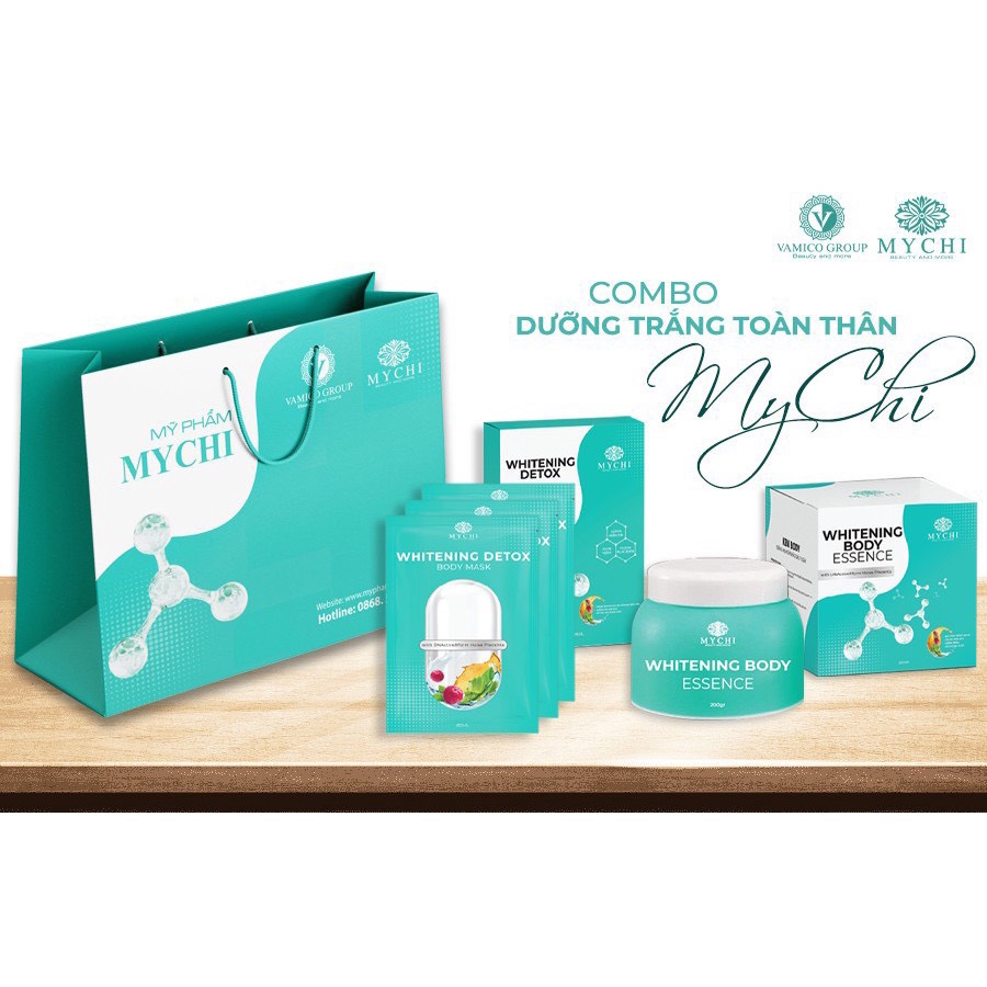 [Tặng 5 Nạ Trắng Da] Kem Body Trắng Da Toàn Thân- Kem Body Mychi Thảo Mộc  37 Date NEW