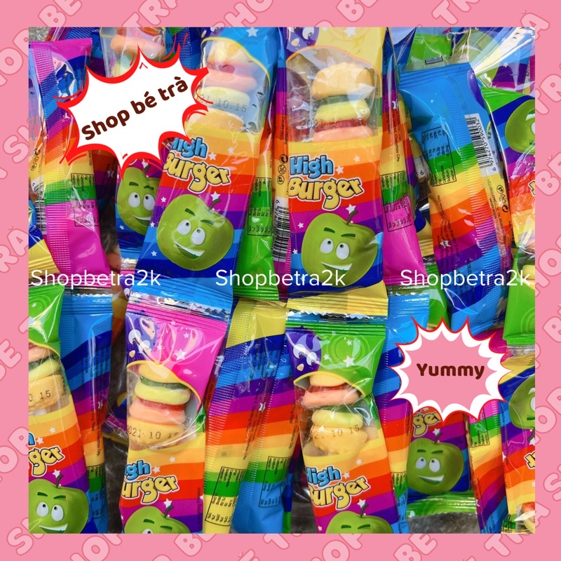 Kẹo dẻo trái cây hình Hamburger cute
