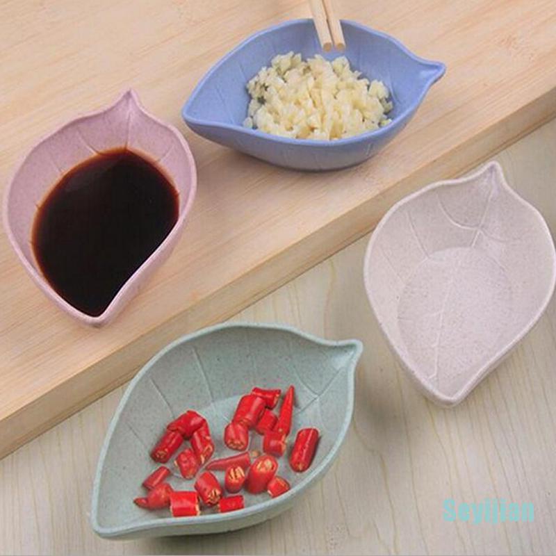 Bát Đựng Nước Chấm Hình Chiếc Lá Bằng Rơm Lúa Mì