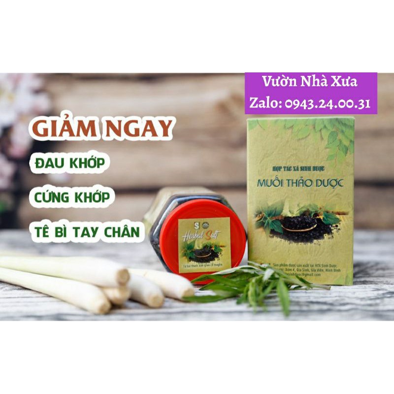 Muối Ngâm Chân Thảo Dược HTX Sinh Dược hàng cao cấp - thải độc, ngủ ngon, lưu thông khí huyết, giảm đau nhức xương khớp