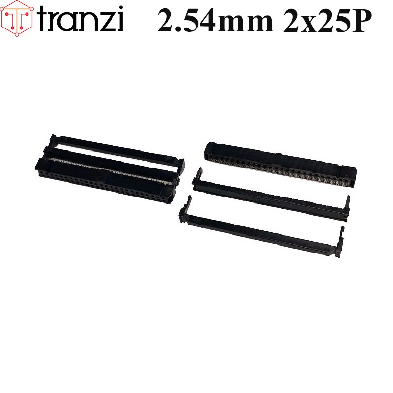 Đầu dập cáp 2.54mm IDE IDC 2x25P FC đen - túi 5 cái