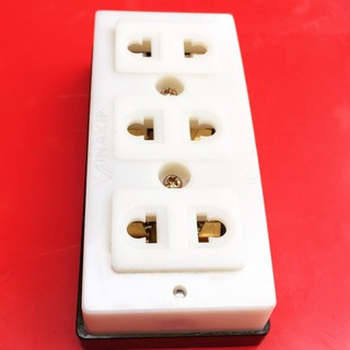 [ GIÁ TỐT CHÍNH HÃNG] Ổ cắm 3 lỗ Vinakip cao cấp