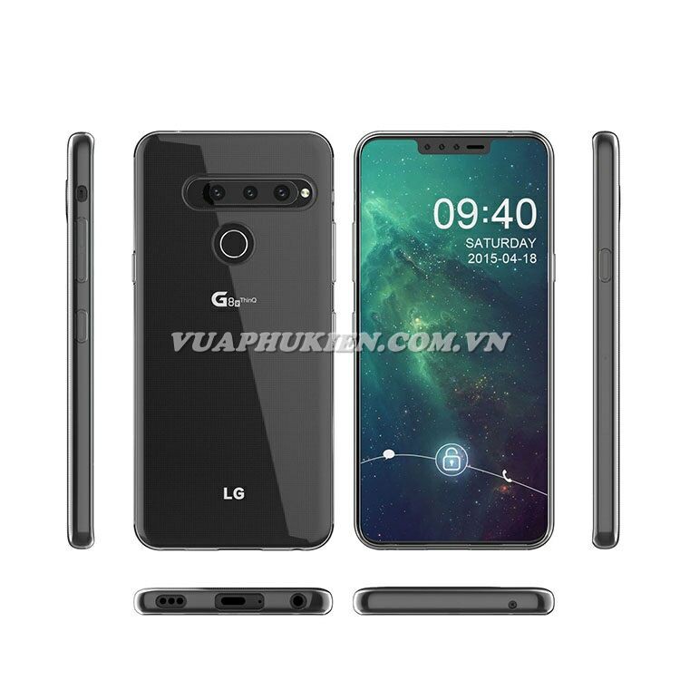 Ốp lưng cho LG G8 ThinQ, G7 ThinQ, G6, G5, G4, G3, G4, Stylus Silicone dẻo trong suốt loại A+ siêu mỏng 0,5 mm