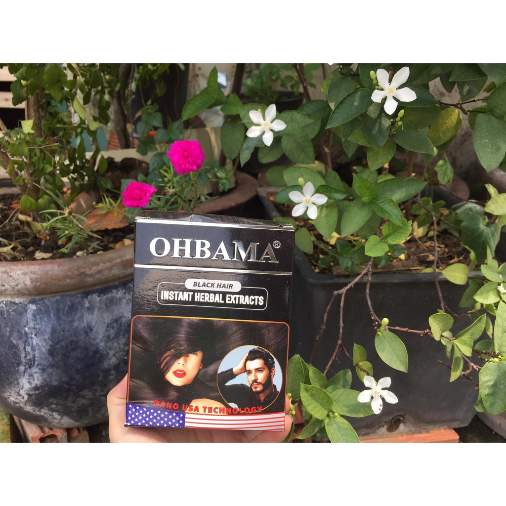 Combo 2 gói dầu gội là đen Thảo dược OHBAMA 40 ml