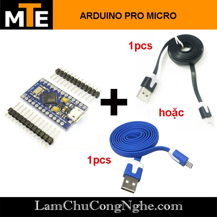 Mạch Arduino PRO MICRO 5V-16Mhz Atmega32U4 (board phát triển)