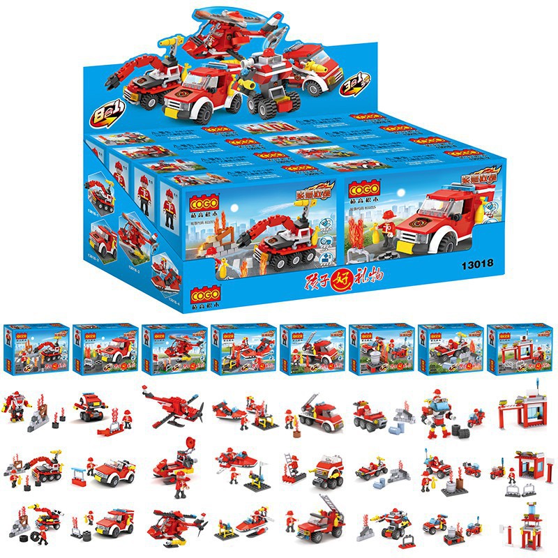 ĐỒ CHƠI LEGO XẾP HÌNH ĐỘI CỨU HỎA 8 TRONG 1