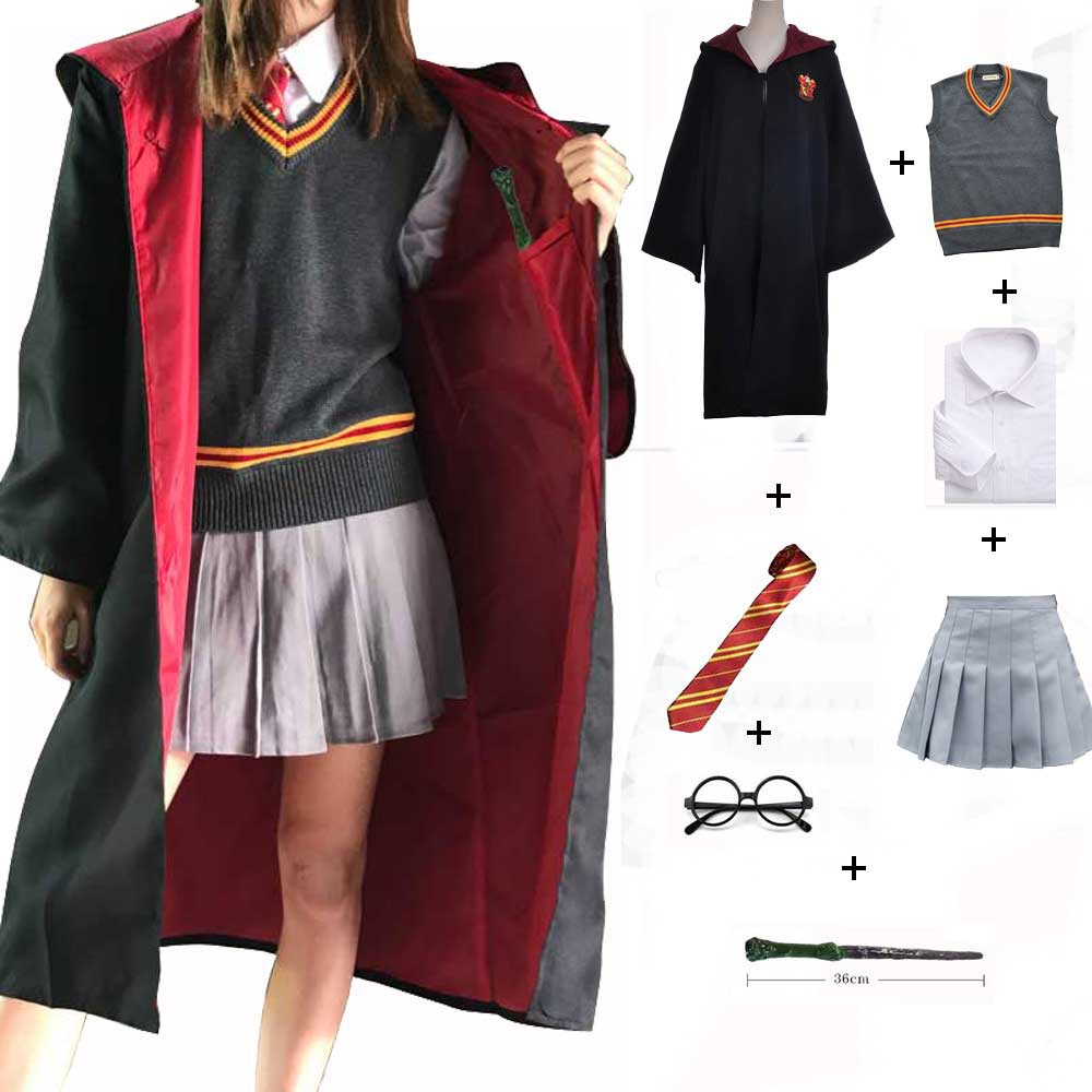 Áo choàng Harry Potter Cao cấp nhà Gryffindor Nam/nữ - Trang phục Phù thuỷ hoá trang Harry Potter - Chuẩn hàng ALWAYS