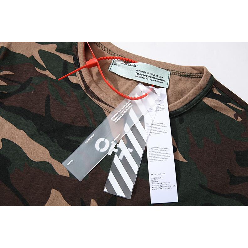 Áo Thun Off-White Tay Ngắn Chất Cotton In Chữ Thời Trang