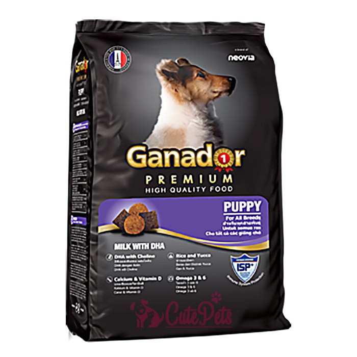 Ganador Puppy 500g Thức ăn cho chó Vị sữa và DHA - Thức ăn chó mèo CutePets