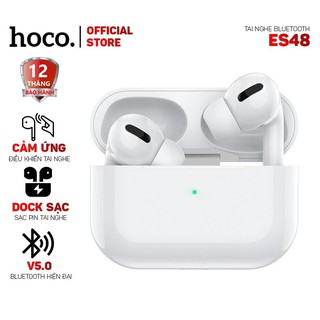 Tai nghe bluetooth hoco es48 v5.0 cảm ứng chuyển bài - siri - hỗ trợ đàm thoại