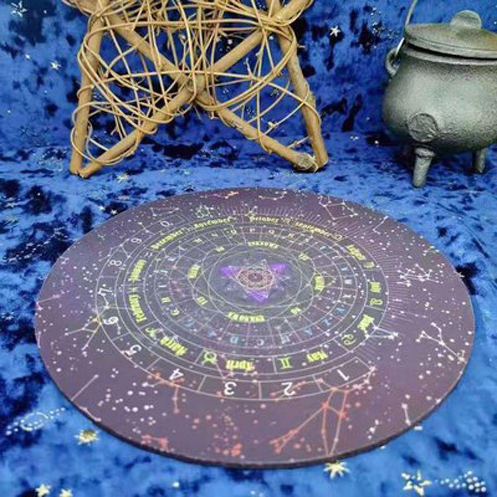 Tấm Lót Thẻ Tròn Màu Tím REBUY1 Pendulum Lặn Biển Oracle Ta-rot Hình Tròn Oracle Ta-rot 1 Pendulum