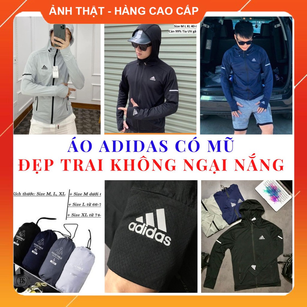 [XỊN] Áo Chống Nắng 🔥Mẫu Mới🔥 Áo chống nắng nam áo khoác Cao Cấp Thời trang adi.das chống tia UV thông hơi thoáng mát | BigBuy360 - bigbuy360.vn